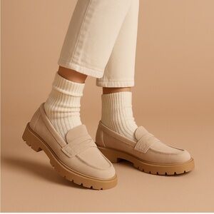 Dolce Vita Tan Suede Loafers